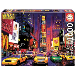 Educa Puzzle 9218499 - Neon Times square - 1000 pieces jigsaw puzzle