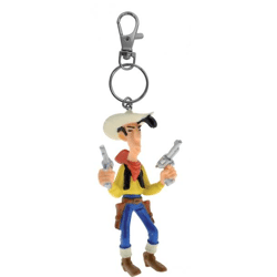 Lucky Luke with 2 pistols - key ring