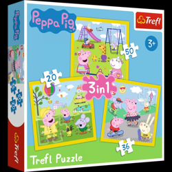 Peppa Pig A beautiful day - Puzzle 3in1 20-50 pieces