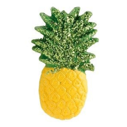 10 Dekorative Aufkleber Ananas 1,5x3 cm