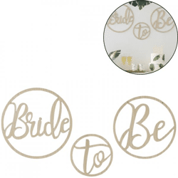 Ginger Ray hanging decoration Bride To Be 35 cm set of 3