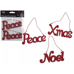 Hängende Weihnachtsdekoration, Set. 2 Stück. MIX 3 Muster