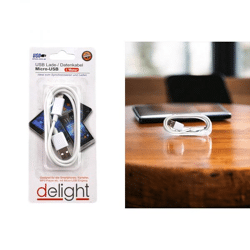 USB-A → Mikro-USB-Kabel, 1 m, weiß