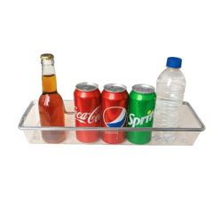 Kunststoffregal zur Aufbewahrung 34x10x5 cm mit Befestigungsstiften