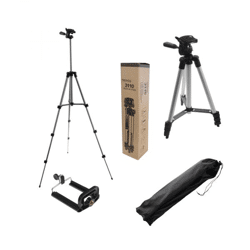 Mobiles Fotostativ silber 35-102cm mit Griff