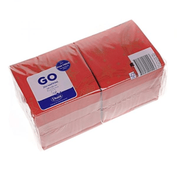 3-W Papierservietten 24x24 cm STAR SHINE rot 250 Stk.