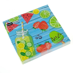 3-W Papierservietten 33x33 cm SUMMER FRUITS 20 Stk.