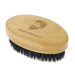 Bartbürste aus Holz mit Naturborsten aus Wildschwein 10,5x6x4 cm