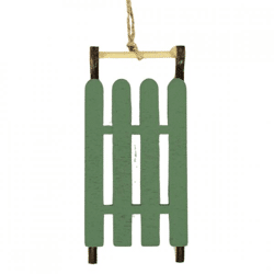 Wilko Weihnachtsaufhänger Schlitten 12 cm