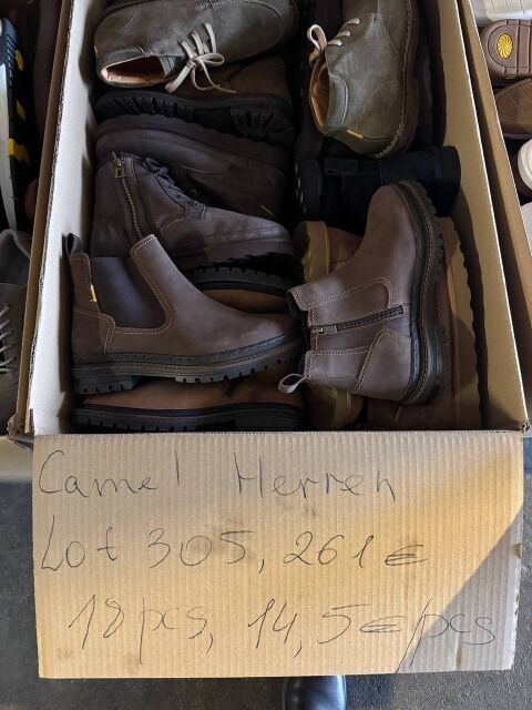261 € Camel Active Herren Mix Lot 305 18 Stk. neue Samples Größe 41–42 Echtleder Kategorie A Lagerware Deutschland