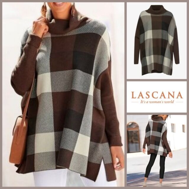 Damen-Pullover-Poncho Lascana