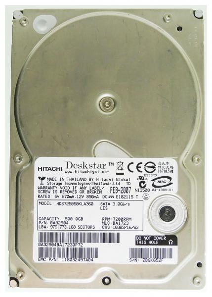 500GB SATA-Festplatte