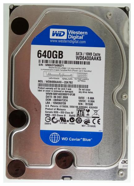 640GB SATA-Festplatte