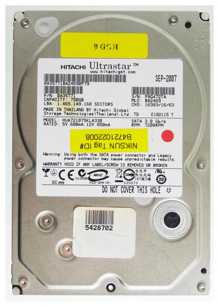 750GB SATA-Festplatte