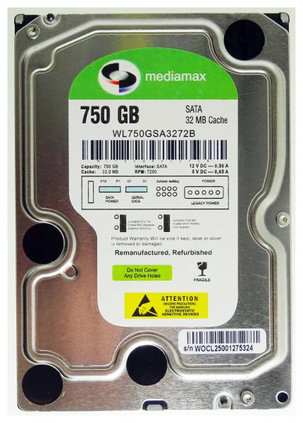 750GB SATA-Festplatte