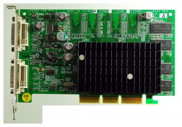 Nvidia FX5200 AGP-Grafikkarte, DMS-59