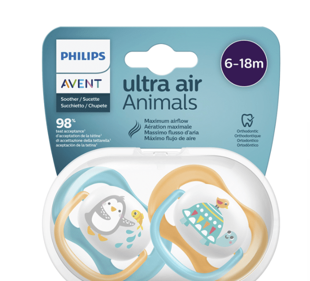 PHILIPS AVENT SCF080/12 Ultra Air Schnuller Happy – Neuware