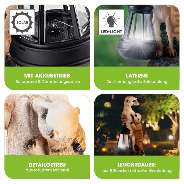 Solar-Erdmännchen-Familie / Preis auf Anfrage! 