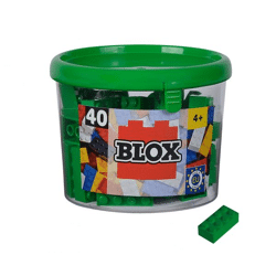 Androni - Blox 40 green 8-piece building blocks in a tin