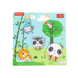 Fisher Price Jungle - Mini Wooden Frame Puzzle