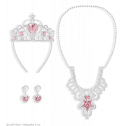 PRINCESSES' JEWELRY SET (tiara, necklace, earrings)