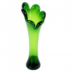 Dekokerze Vase Blume grün 26 cm