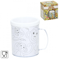 Färbe deine eigene Tasse Tiere 250 ml