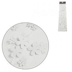 Girlande Blume weiß 120 cm