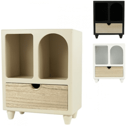 Home Accents cabinet with drawer 30 cm 3 assorted