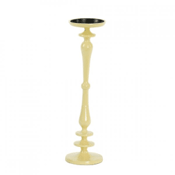 Light and Living candlestick Yahvi gloss yellow 39 cm