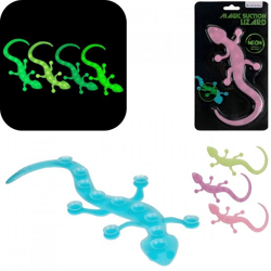 Out of the blue magic lizard glow in the dark 19 cm assorti