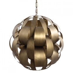 PTMD pendant lamp Lovis gold colored 48 cm