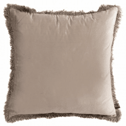 PTMD Kissen Nous Samt beige 60 x 60 cm