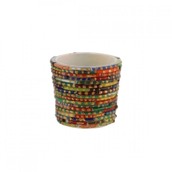 Teelichthalter Perlen 7 cm