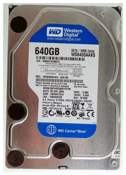 640GB SATA-Festplatte