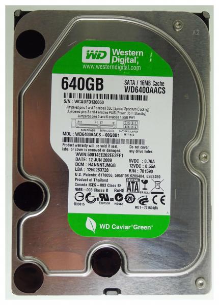 640GB SATA-Festplatte