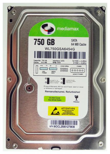 750GB SATA-Festplatte