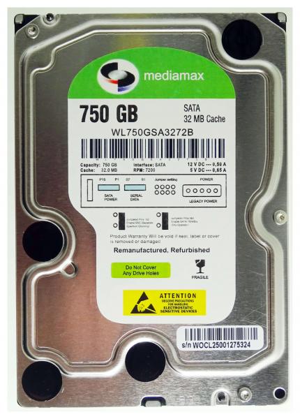 750GB SATA-Festplatte