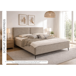 Betten 180x200 cm inkl. Matratze und Topper verschiedene Modelle