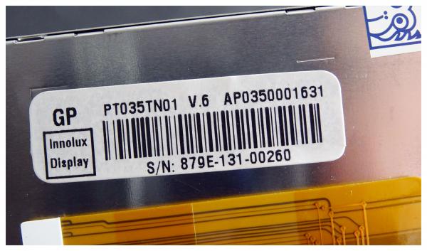 Display PT035TN01 V.6