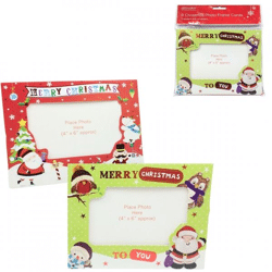 Picture frame Christmas cards with envelope 8 pcs.