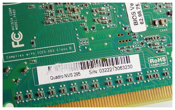 Nvidia NVS295, PCIe-Grafikkarte, Displayport