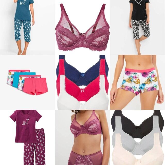 1,50 €/Stk. Damenwäsche Mix BHs, Slips, Pyjamas, Bademode, Größen XS–XXXL, von deutschen Katalogen, Versand weltweit