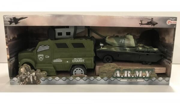 Army Vehicles - Milit&auml;rfahrzeug mit Panzer - Spielset