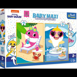 Baby Shark - Primo Baby MAXI Puzzle + Malvorlage 2x10 Teile