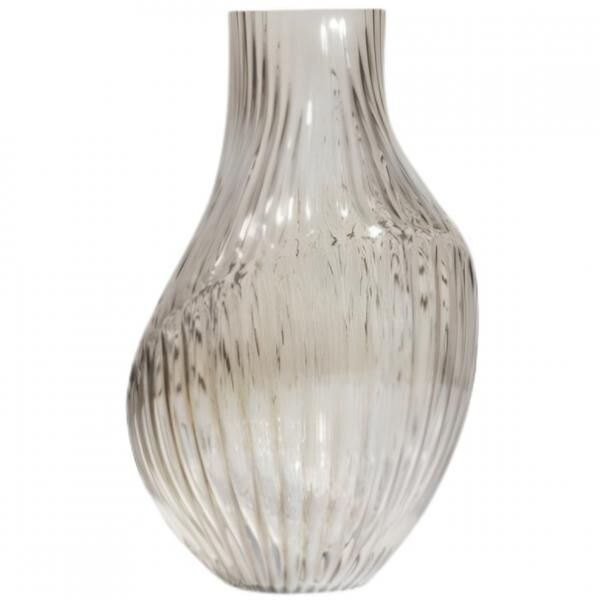 BePureHome Vase Toot geräuchertes Glas 34 cm