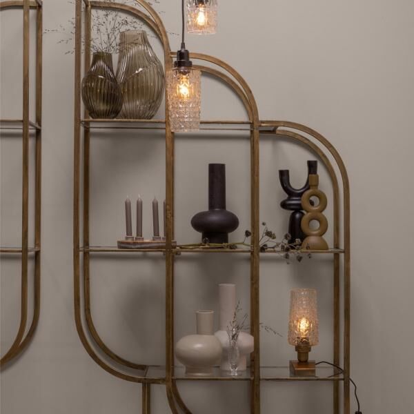 BePureHome Vase Toot geräuchertes Glas 34 cm