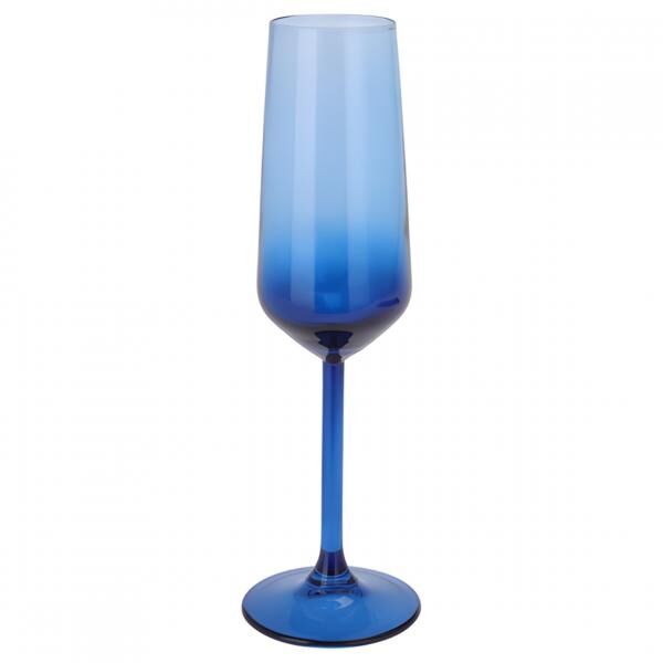 Champagnerglas blau 195 ml