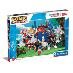 Clementoni 27159 - 104 Teile Puzzle - Supercolor - Sonic
