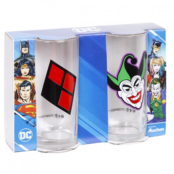 DC Brille Harley Quinn & Joker 270 ml 2er Set